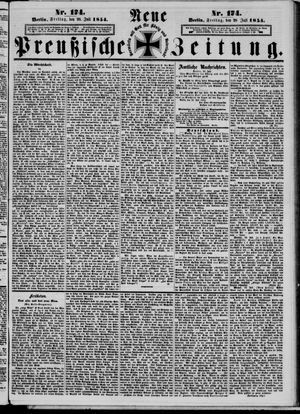 Neue preußische Zeitung vom 28.07.1854