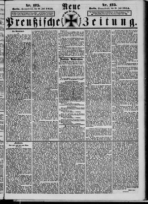 Neue preußische Zeitung vom 29.07.1854