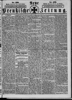 Neue preußische Zeitung vom 30.07.1854