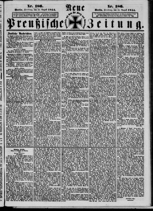Neue preußische Zeitung vom 11.08.1854