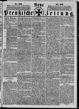 Neue preußische Zeitung vom 12.08.1854