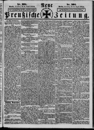 Neue preußische Zeitung vom 29.08.1854