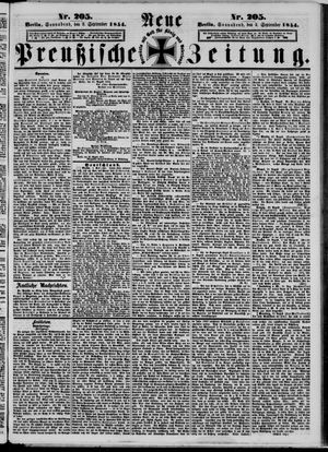 Neue preußische Zeitung vom 02.09.1854