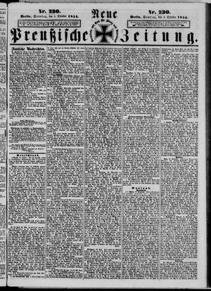 Neue preußische Zeitung vom 01.10.1854