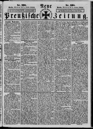 Neue preußische Zeitung vom 11.10.1854