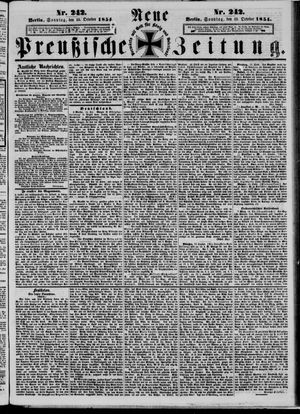 Neue preußische Zeitung vom 15.10.1854