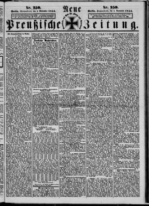 Neue preußische Zeitung vom 04.11.1854