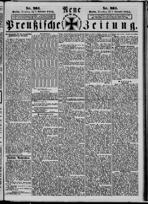 Neue preußische Zeitung vom 07.11.1854