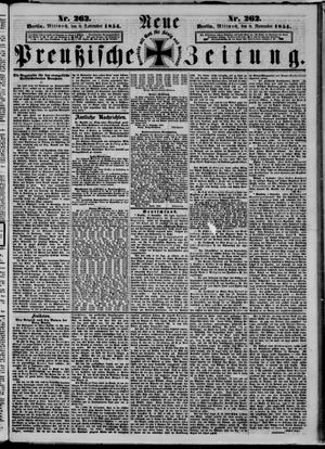 Neue preußische Zeitung vom 08.11.1854