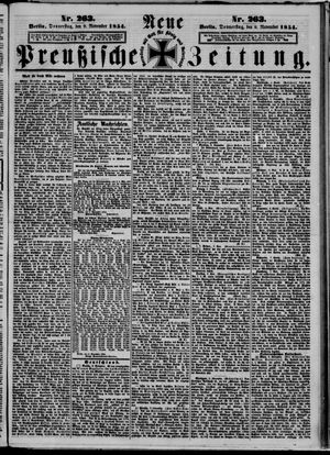 Neue preußische Zeitung vom 09.11.1854