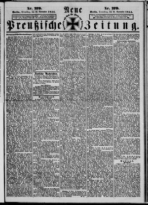 Neue preußische Zeitung vom 28.11.1854