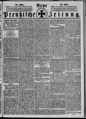Neue preußische Zeitung vom 30.11.1854