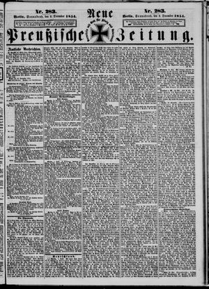 Neue preußische Zeitung on Dec 2, 1854