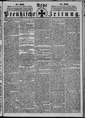 Neue preußische Zeitung vom 06.12.1854
