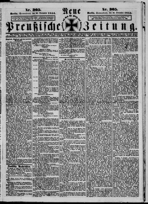 Neue preußische Zeitung vom 30.12.1854