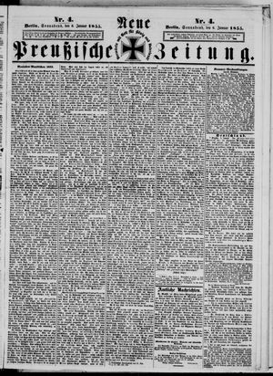 Neue preußische Zeitung vom 06.01.1855