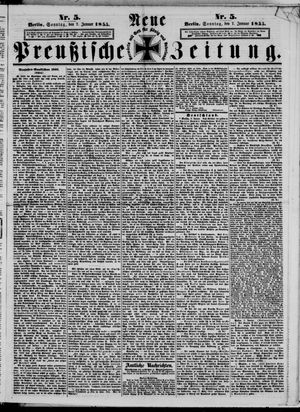 Neue preußische Zeitung vom 07.01.1855