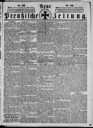 Neue preußische Zeitung vom 13.01.1855