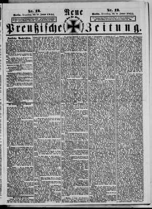 Neue preußische Zeitung vom 16.01.1855