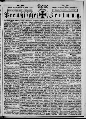 Neue preußische Zeitung vom 20.01.1855