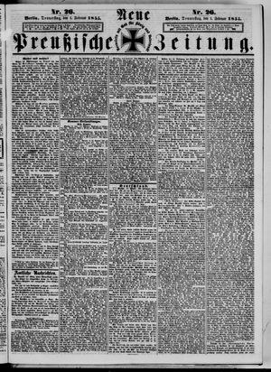 Neue preußische Zeitung vom 01.02.1855
