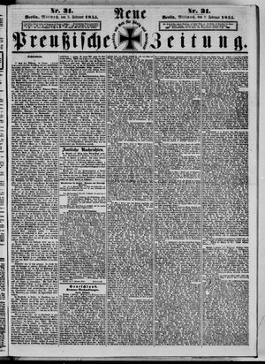 Neue preußische Zeitung vom 07.02.1855