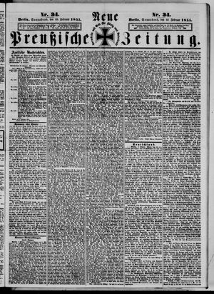 Neue preußische Zeitung vom 10.02.1855