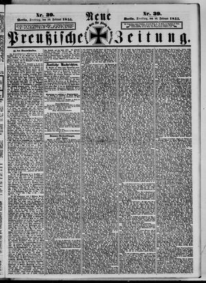 Neue preußische Zeitung vom 16.02.1855