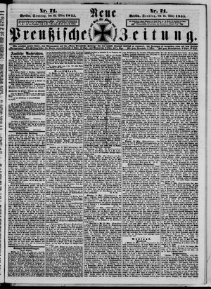Neue preußische Zeitung vom 25.03.1855