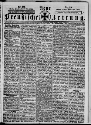 Neue preußische Zeitung vom 27.03.1855