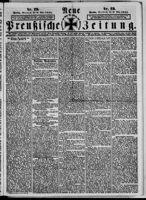 Neue preußische Zeitung vom 28.03.1855