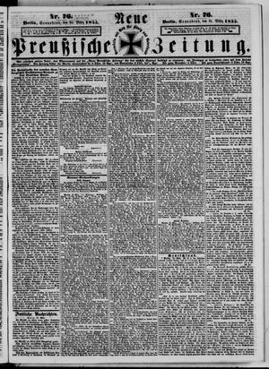 Neue preußische Zeitung vom 31.03.1855