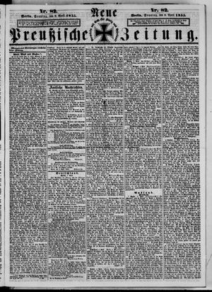 Neue preußische Zeitung vom 08.04.1855