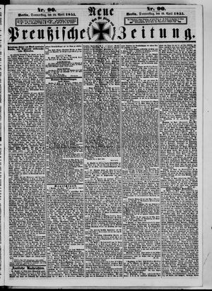 Neue preußische Zeitung vom 19.04.1855