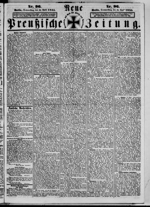 Neue preußische Zeitung vom 26.04.1855