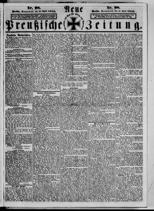Neue preußische Zeitung vom 28.04.1855