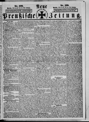 Neue preußische Zeitung vom 30.05.1855