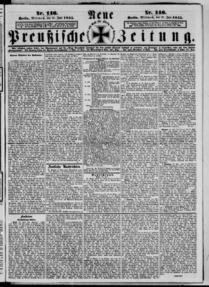 Neue preußische Zeitung vom 27.06.1855