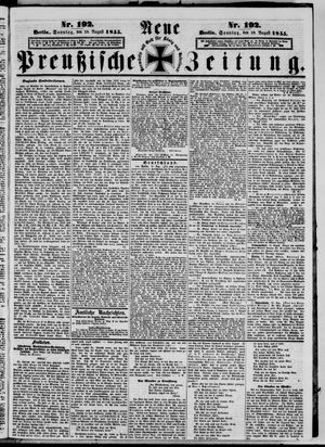 Neue preußische Zeitung vom 19.08.1855