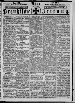 Neue preußische Zeitung vom 22.08.1855