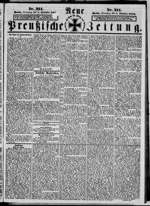 Neue preußische Zeitung vom 11.09.1855