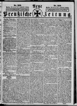 Neue preußische Zeitung vom 12.09.1855