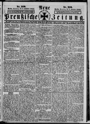 Neue preußische Zeitung vom 16.09.1855