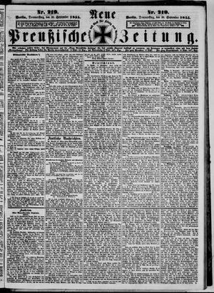 Neue preußische Zeitung vom 20.09.1855