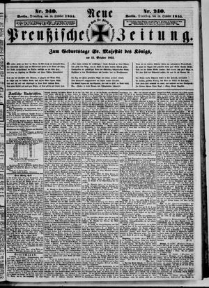 Neue preußische Zeitung vom 16.10.1855