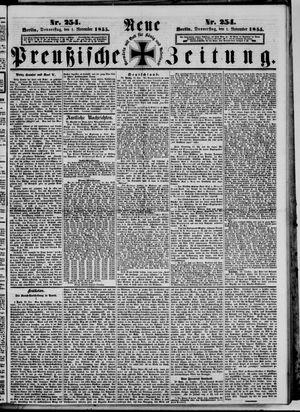 Neue preußische Zeitung vom 01.11.1855