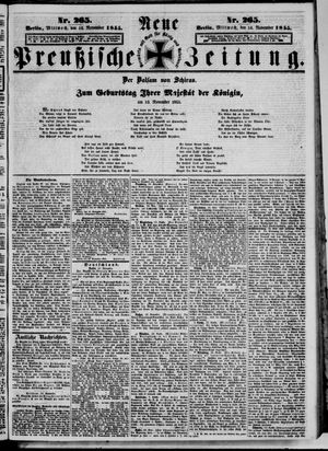 Neue preußische Zeitung vom 14.11.1855