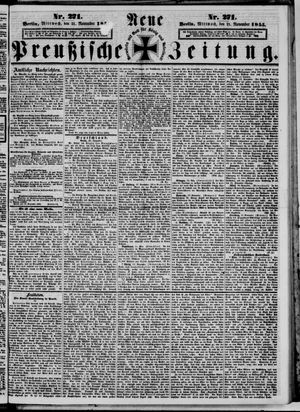 Neue preußische Zeitung vom 21.11.1855