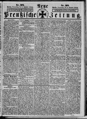 Neue preußische Zeitung vom 22.11.1855