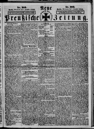Neue preußische Zeitung vom 05.12.1855
